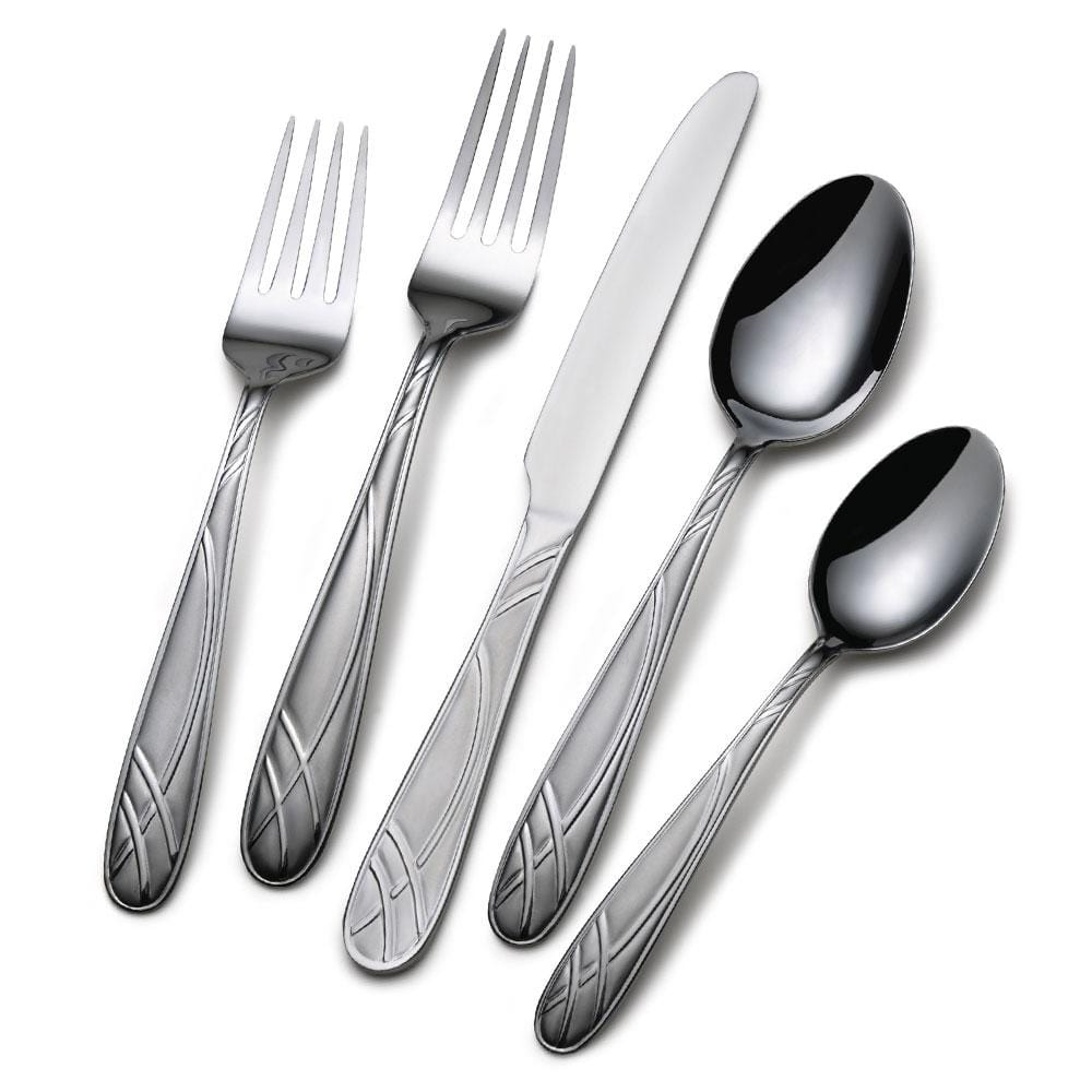 Hoopla Frost 20 Piece Flatware Set, Service For 4