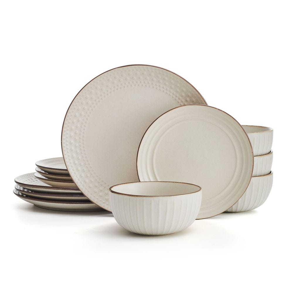 Janelle 12 Piece Dinnerware Set, Service For 4