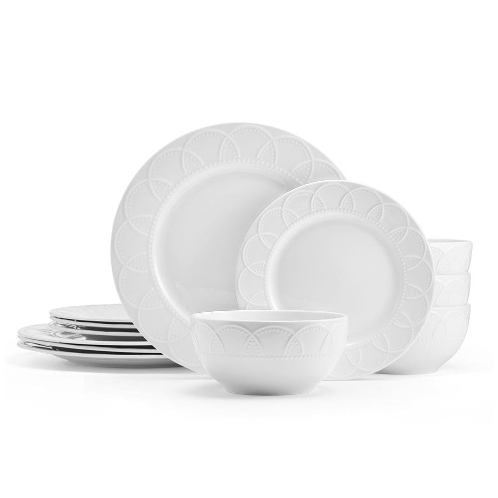 Jules 12 Piece Dinnerware Set, Service For 4