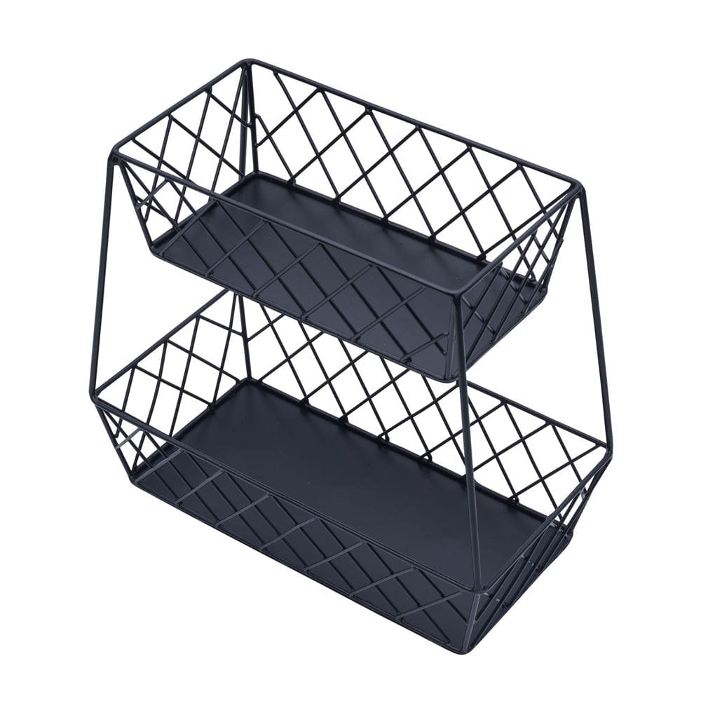 Lattice Farm Flat Back 2 Tier Storage Basket