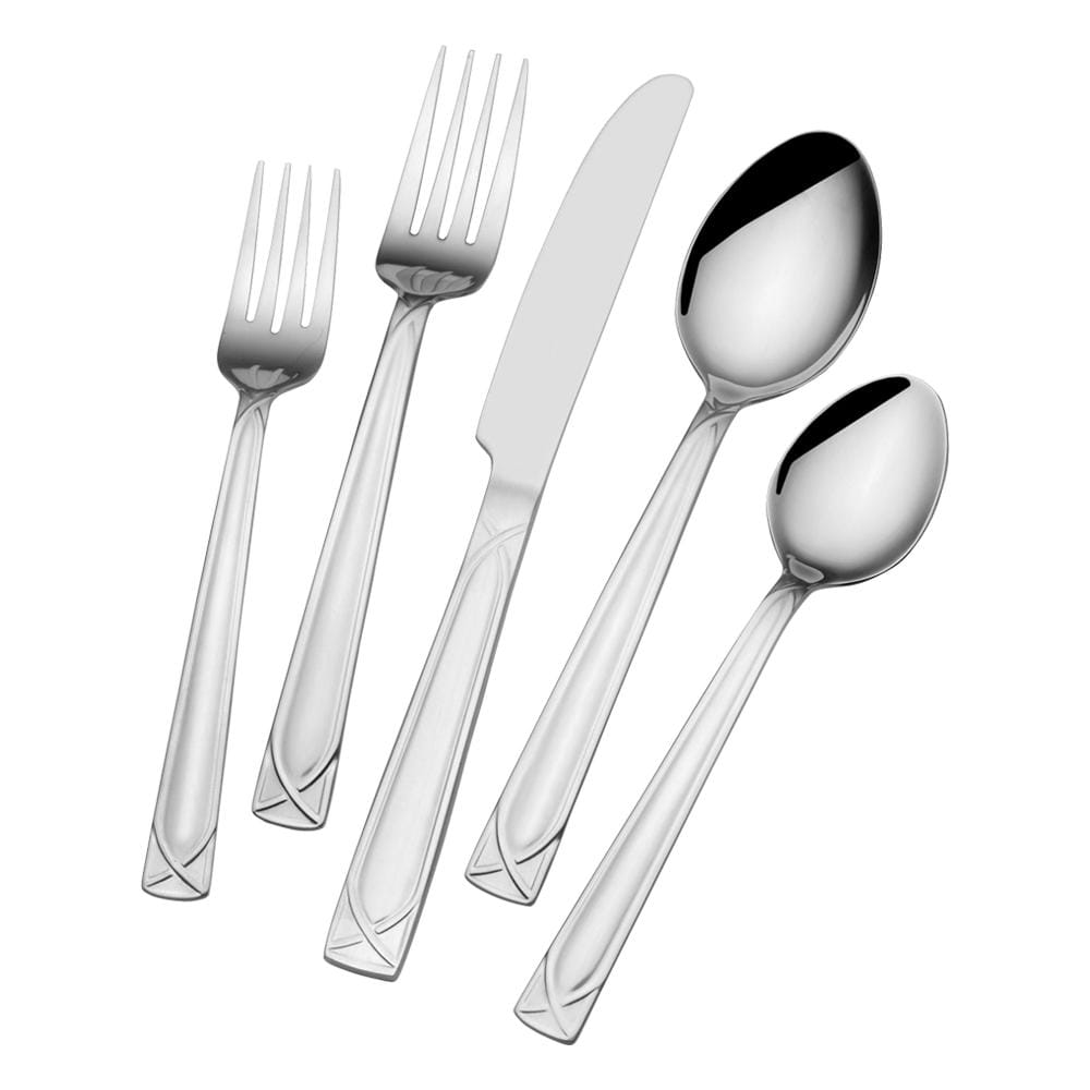 Mabel 30 Piece Flatware Set With Caddy, Service For 6