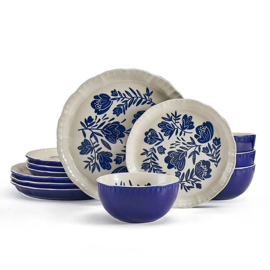 Madison 12 Piece Dinnerware Set, Service For 4