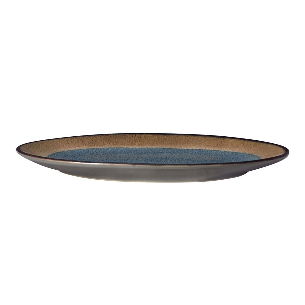 Monroe Blue Small Oval Platter