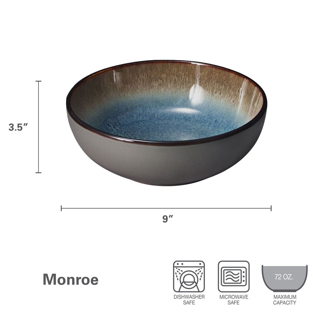 Monroe Blue Vegetable Serve Bowl