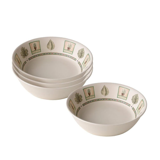 Naturewood Set Of 4 Round Individual Pasta Salad Bowls