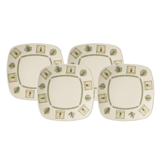 Naturewood Set Of 4 Square Dinner Plates