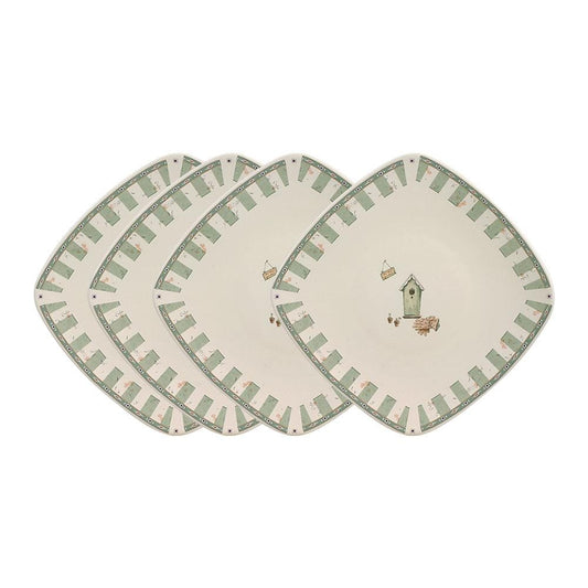 Naturewood Set Of 4 Square Salad Plates