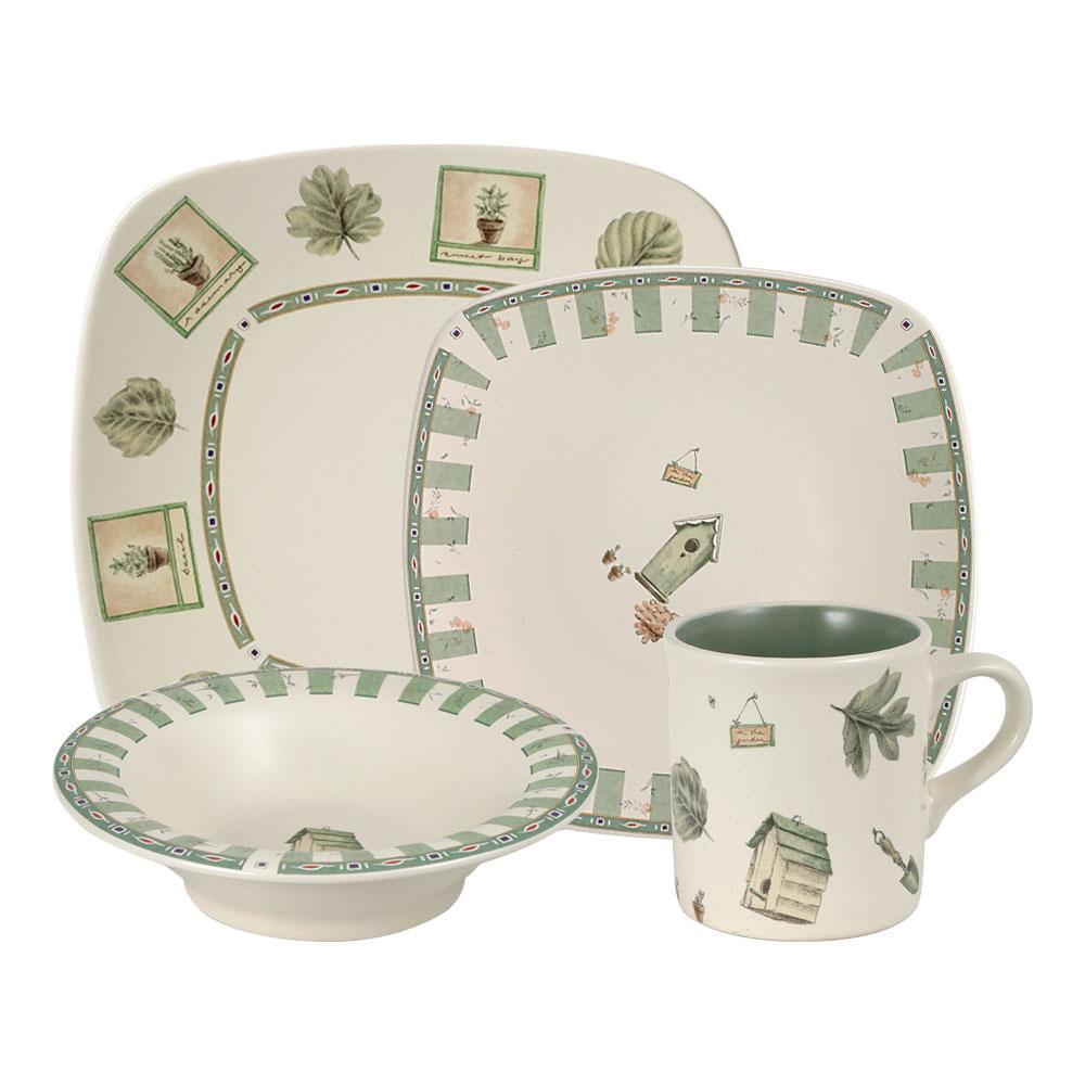 Naturewood Square Dinnerware Set