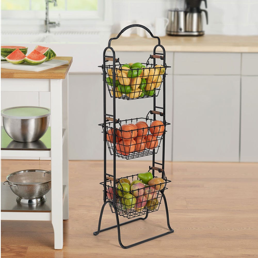 Pacific 3 Tier Adjustable Standing Storage Rack