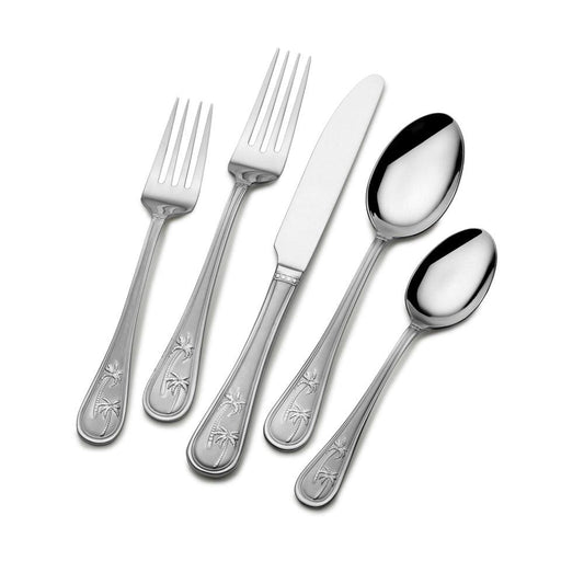 Palm Breeze 20 Piece Flatware Set, Service For 4