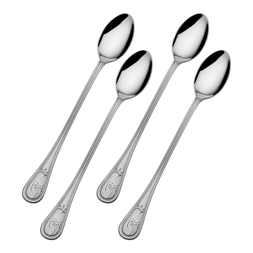 Palm Breeze Set Of 4 Iced Beverage Spoons