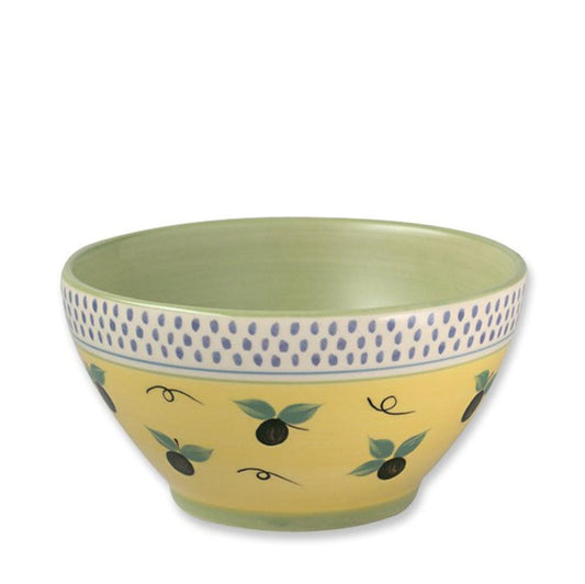 Pistoulet Deep Soup Cereal Bowl With Blue Band