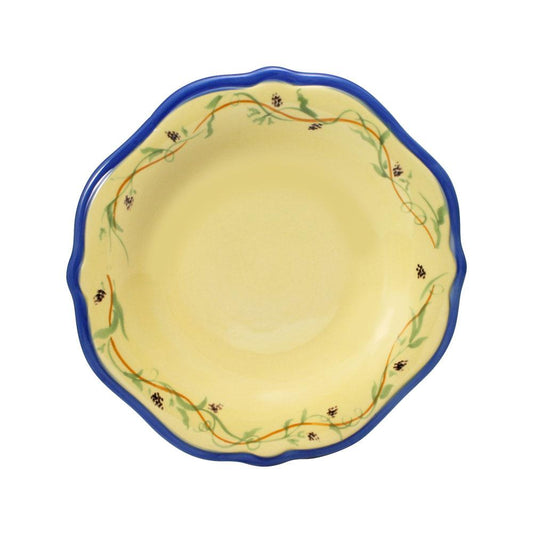 Pistoulet Salad Plate With Blue Band