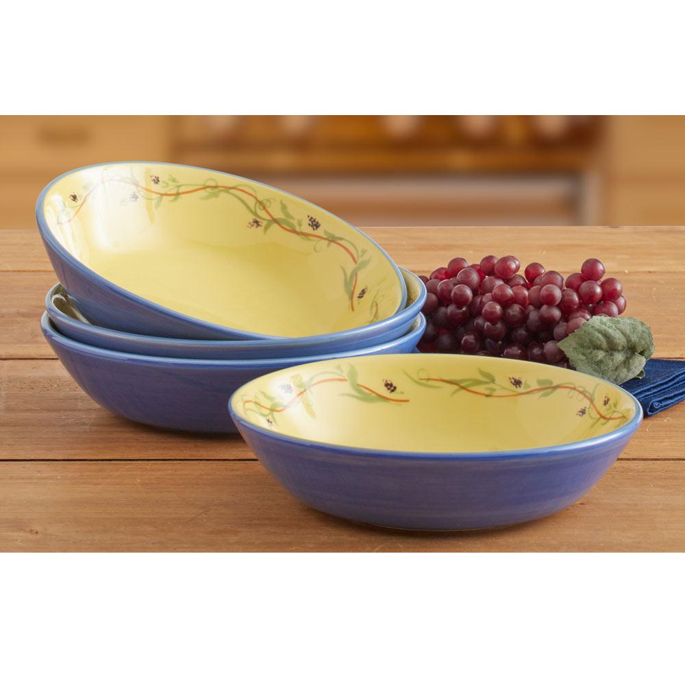 Pistoulet Set Of 4 Individual Pasta Salad Bowls