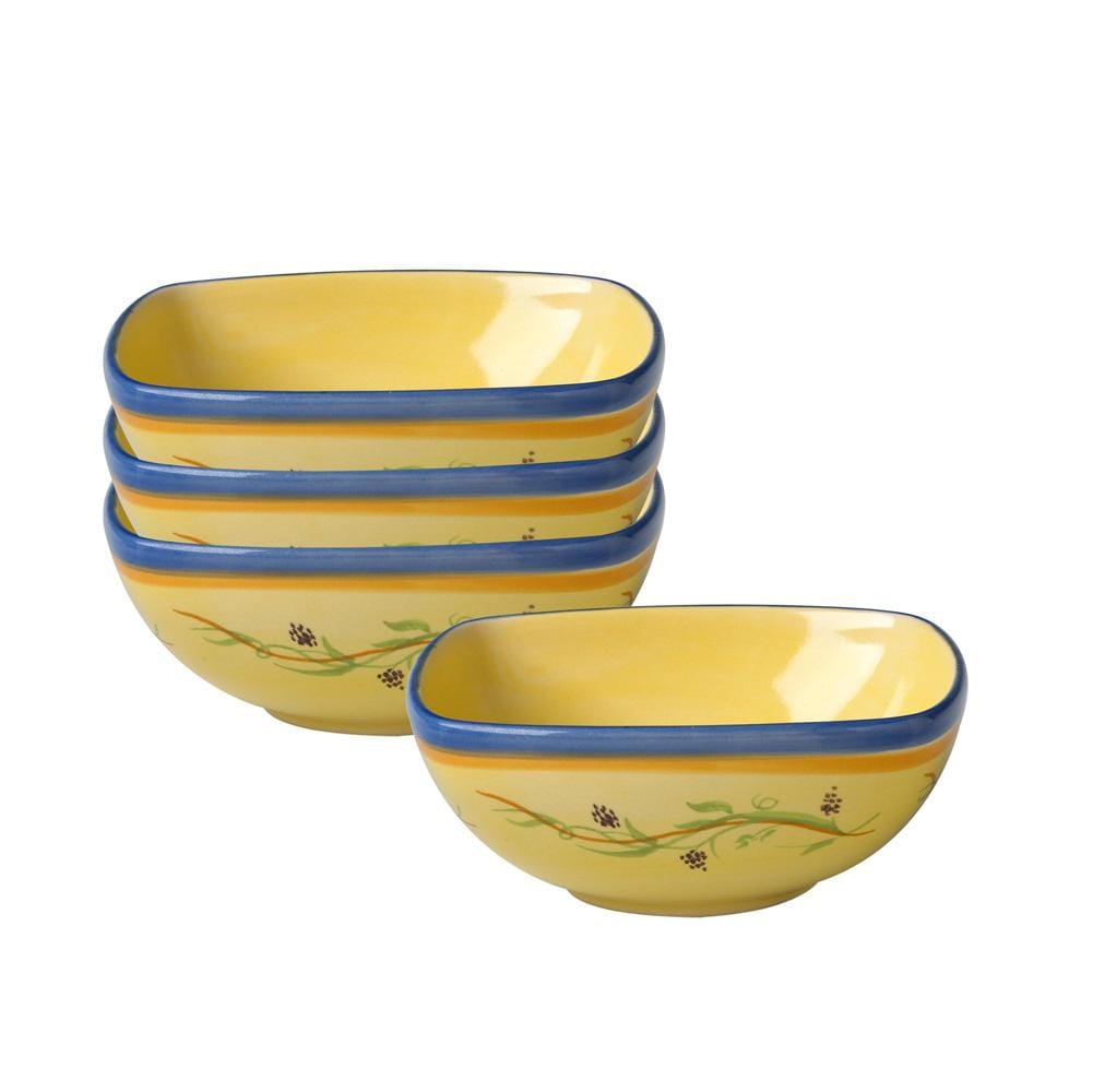 Pistoulet Set Of 4 Individual Square Bowls