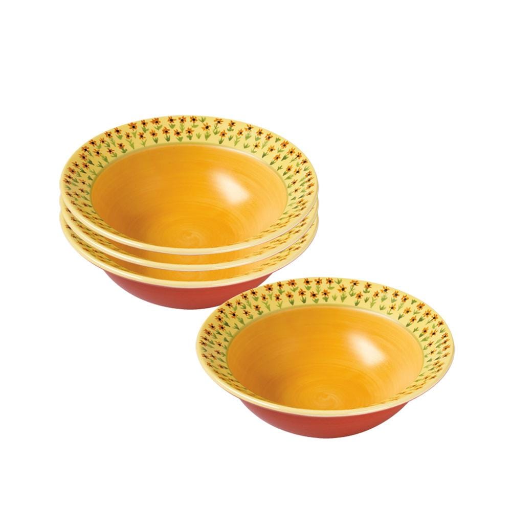 Pistoulet Set Of 4 Rim Soup Bowls