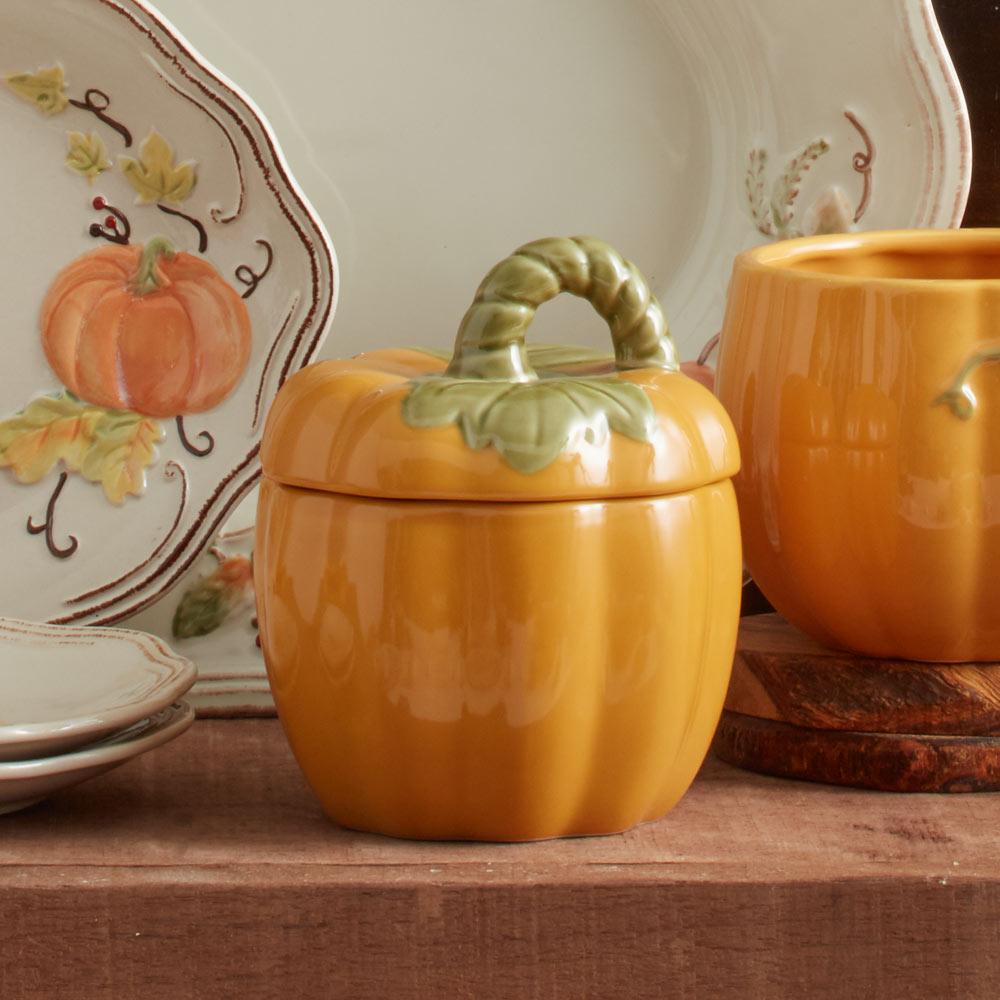 Plymouth Set Of 4 Pumpkin Covered Dishes