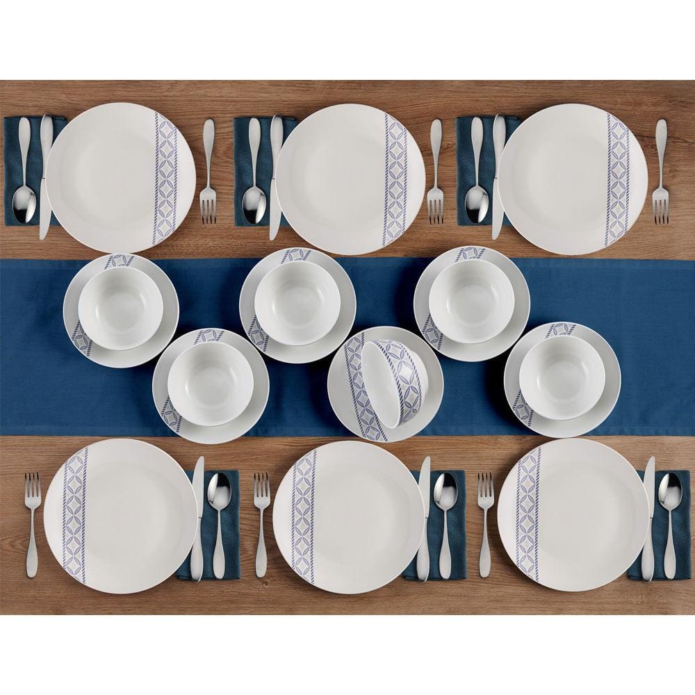 Preslie 18 Piece Dinnerware Set, Service For 6