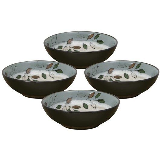 Rustic Leaves Set Of 4 Individual Pasta Bowls