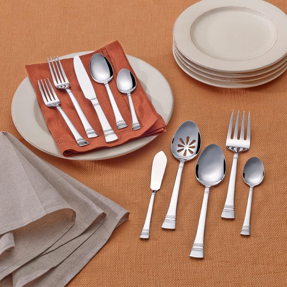 Sapphire Bay 53 Piece Flatware Set, Service For 8