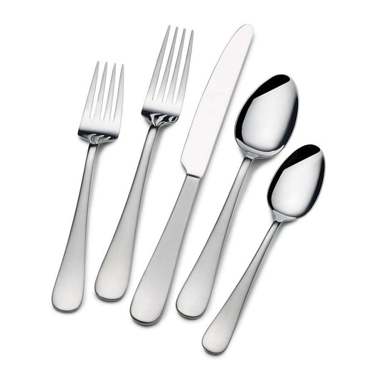 Satin Symmetry 20 Piece Flatware Set, Service For 4