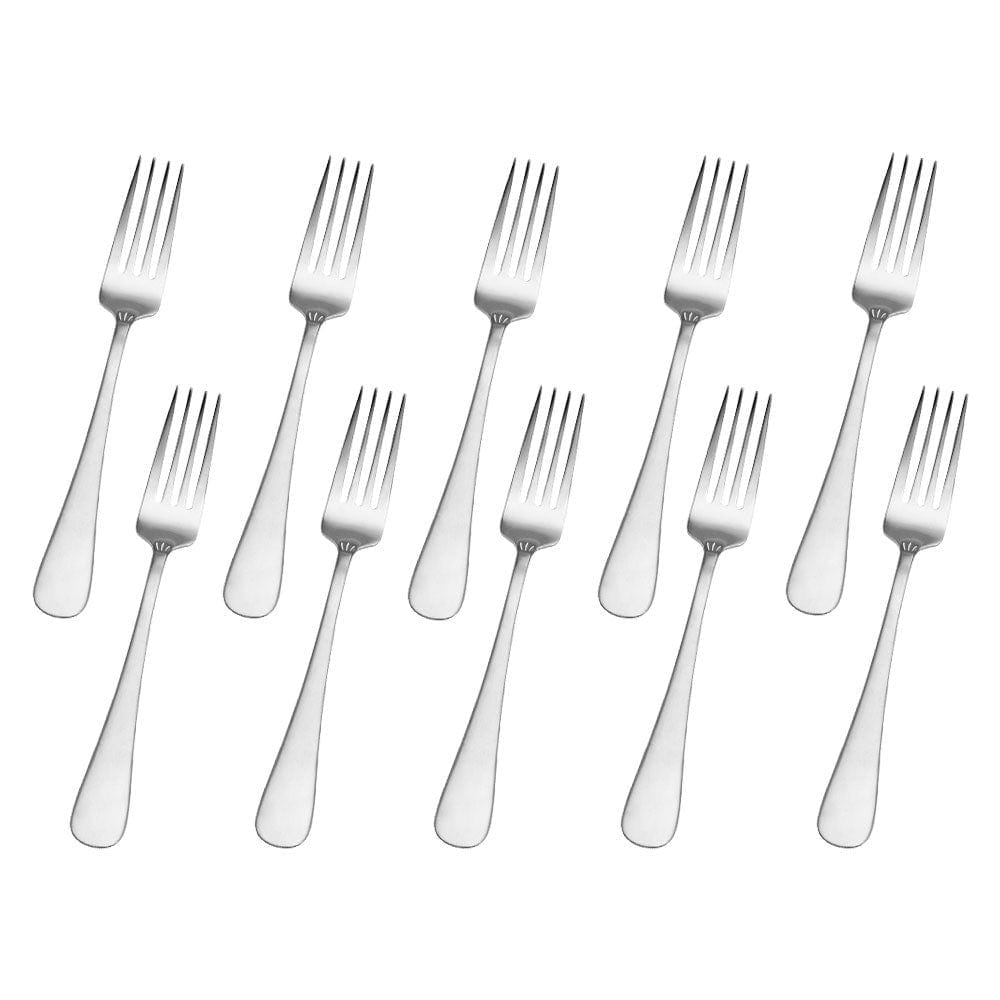 Satin Symmetry Set Of 10 Dinner Forks