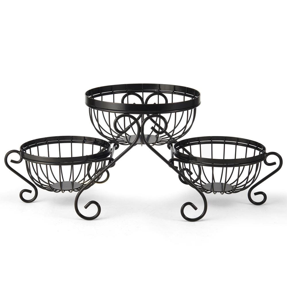 Scroll Set Of 3 Fruit Storage Baskets