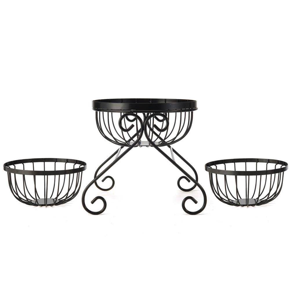 Scroll Set Of 3 Fruit Storage Baskets