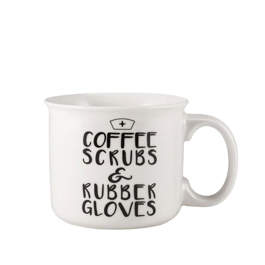 Sentiment Mugs Coffee Scrubs And Rubber Gloves Mug