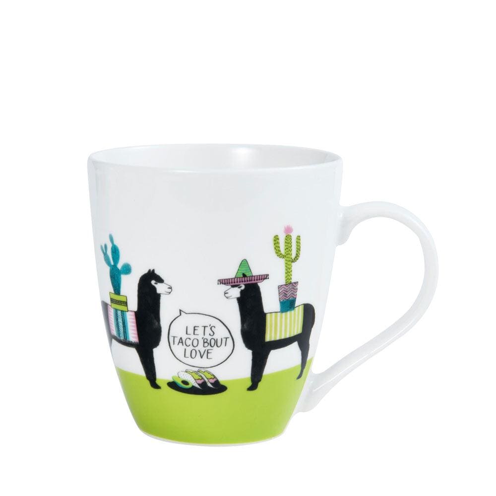 Sentiment Mugs Lets Taco Bout Love Llama Mug