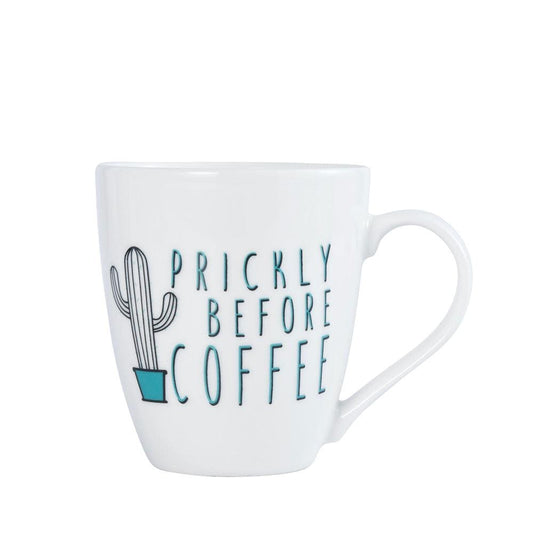 Sentiment Mugs Prickly Before Coffee Cactus Mug