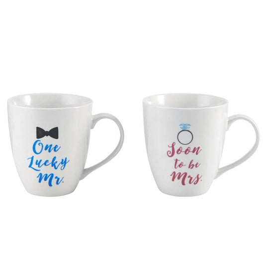 Sentiment Mugs Set Of 2 Mr And Mrs Mugs