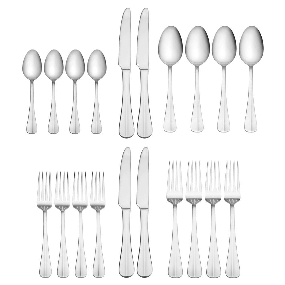 Simplicity 20 Piece Flatware Set, Service For 4