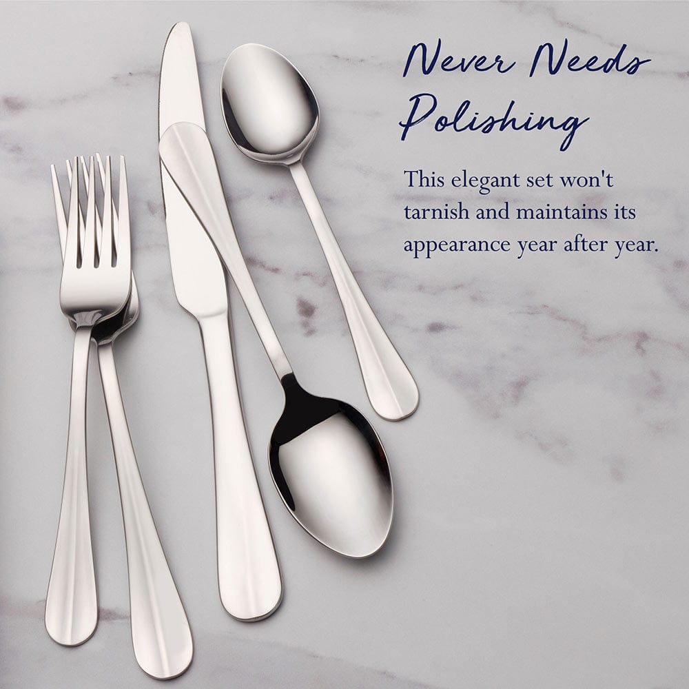 Simplicity 42 Piece Flatware Set, Service For 8