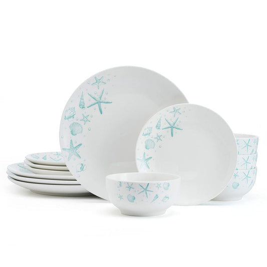 Tahiti 12 Piece Dinnerware Set, Service For 4