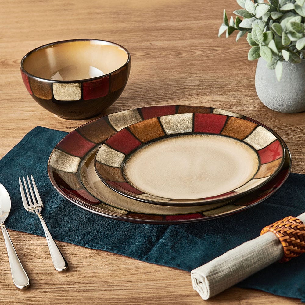 Taos 24 Piece Dinnerware Set, Service For 8