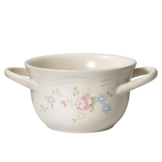 Tea Rose Double Handled Soup Bowl