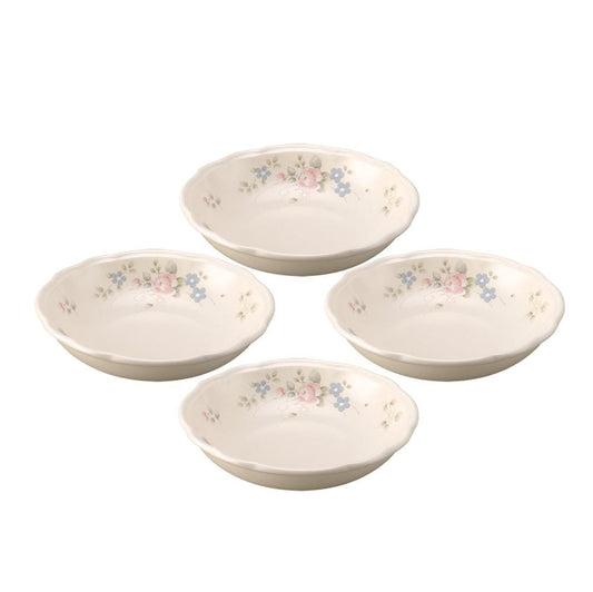 Tea Rose Individual Pasta Bowls, Set Of 4