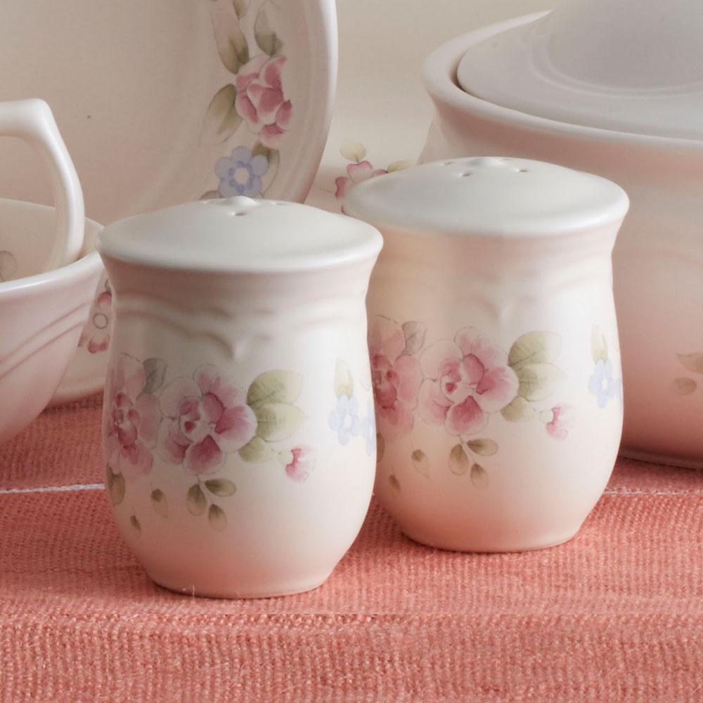 Tea Rose Salt And Pepper Set