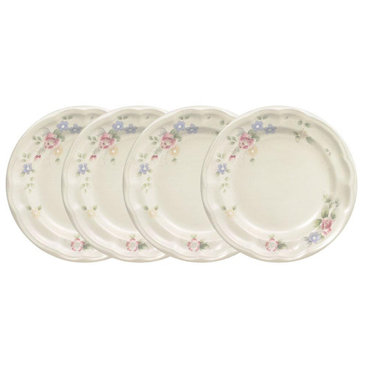 Tea Rose Set Of 4 Salad Plates