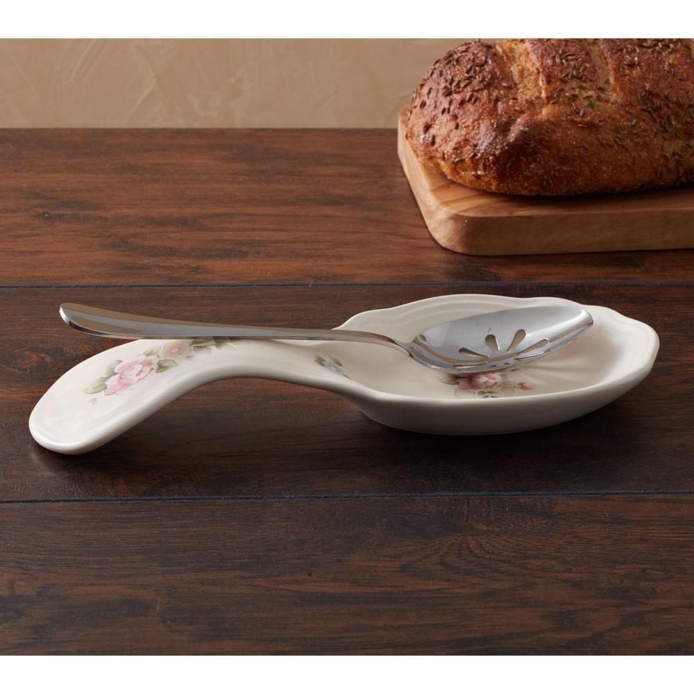 Tea Rose Spoon Rest