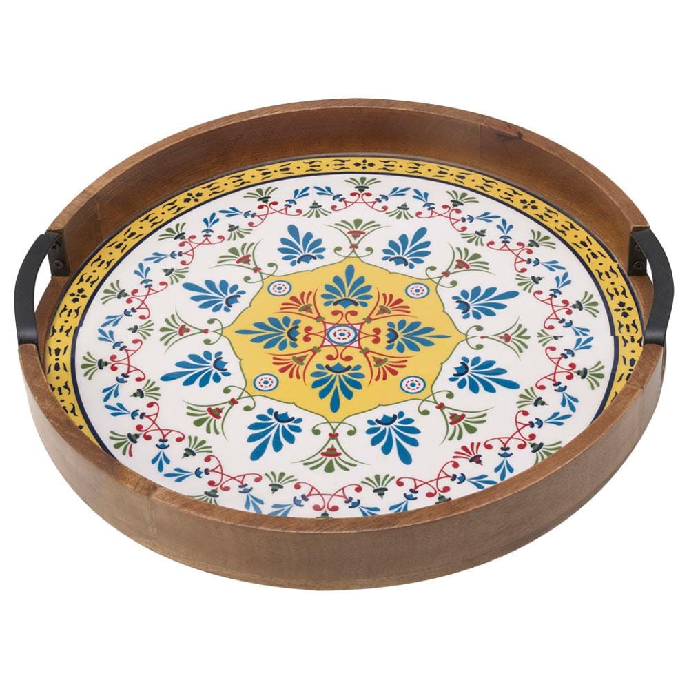 Tile Design Lazy Susan Serve Tray