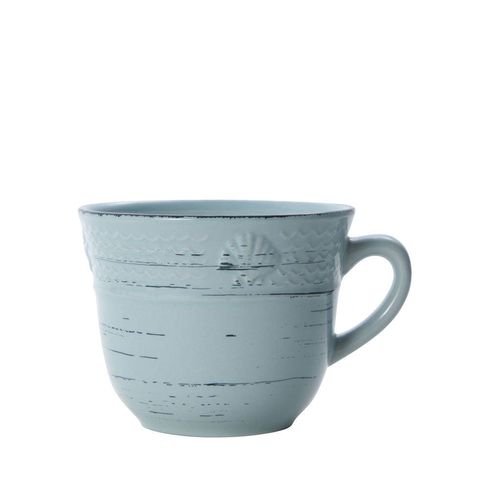 Trellis Coastal Teal Set Of 4 Mugs