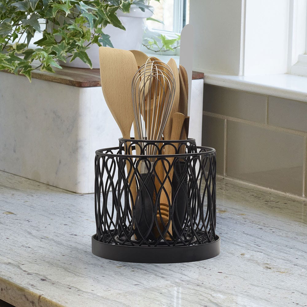 Twist Loop Rotating 2 Tier Utensil Holder