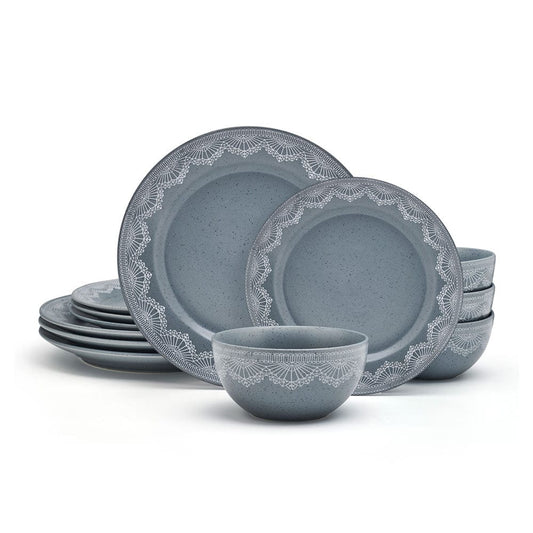 Valerie 12 Piece Dinnerware Set, Service For 4