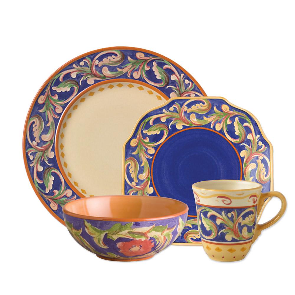 Villa Della Luna Blue Dinnerware Set