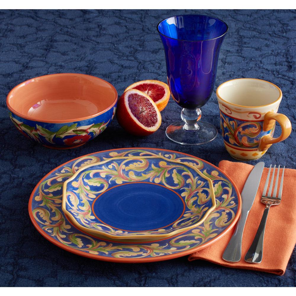 Villa Della Luna Blue Dinnerware Set