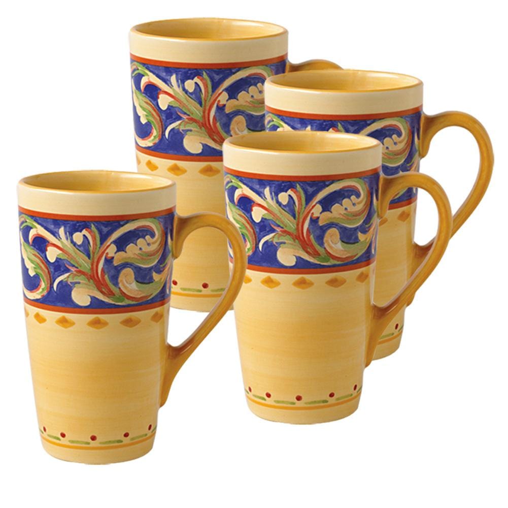 Villa Della Luna Set Of 4 Latte Mugs