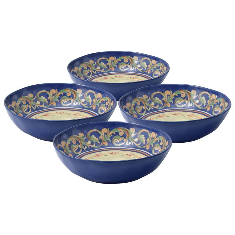 Villa Della Luna Set Of 4 Outdoor Melamine Cereal Bowls