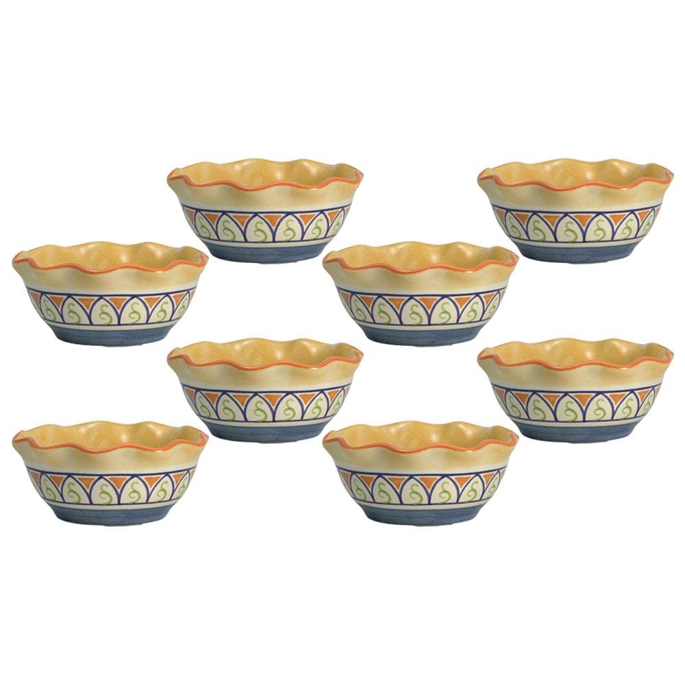 Villa Della Luna Set Of 8 Sauce Side Bowls